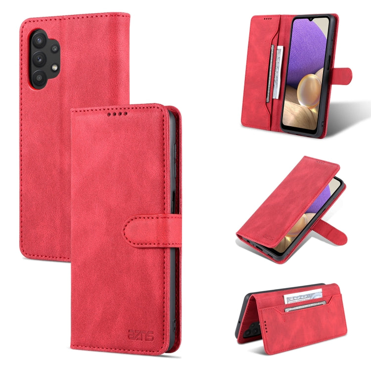 For Samsung Galaxy A32 5G AZNS Dream II Skin Feel PU+TPU Horizontal Flip Leather Case with Holder & Card Slots & Wallet
