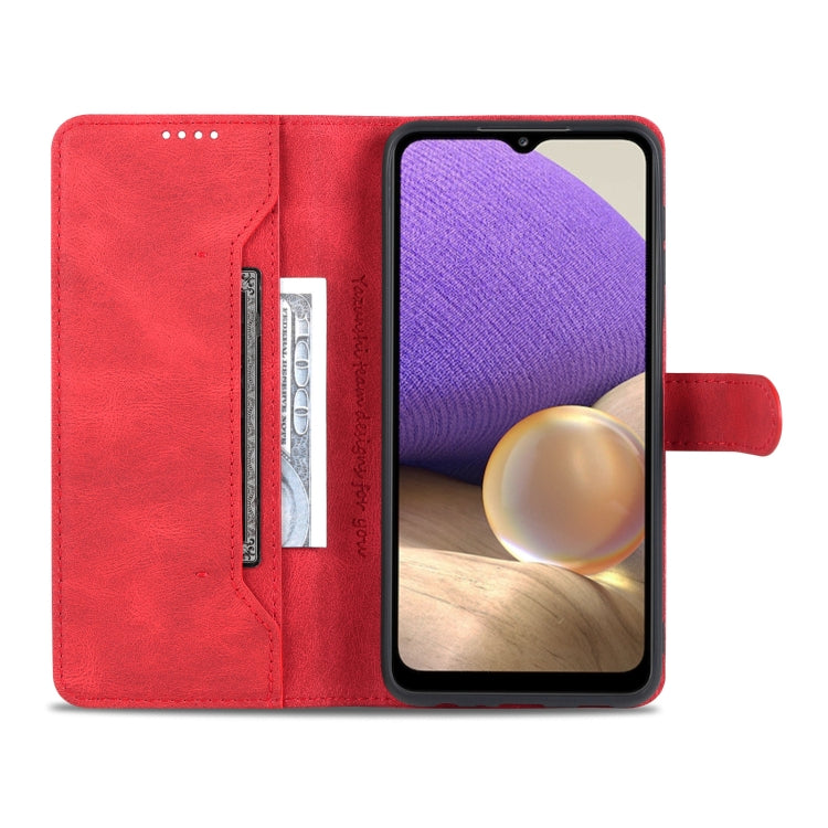 For Samsung Galaxy A32 5G AZNS Dream II Skin Feel PU+TPU Horizontal Flip Leather Case with Holder & Card Slots & Wallet