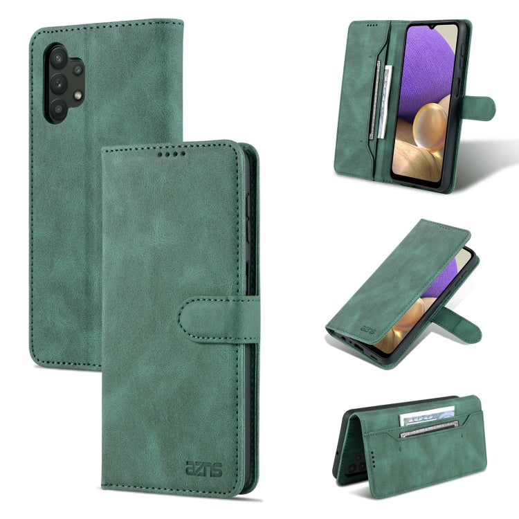 For Samsung Galaxy A32 5G AZNS Dream II Skin Feel PU+TPU Horizontal Flip Leather Case with Holder & Card Slots & Wallet