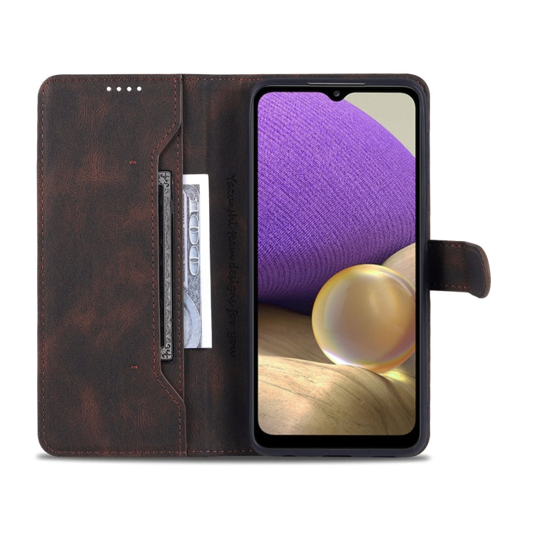 For Samsung Galaxy A32 5G AZNS Dream II Skin Feel PU+TPU Horizontal Flip Leather Case with Holder & Card Slots & Wallet
