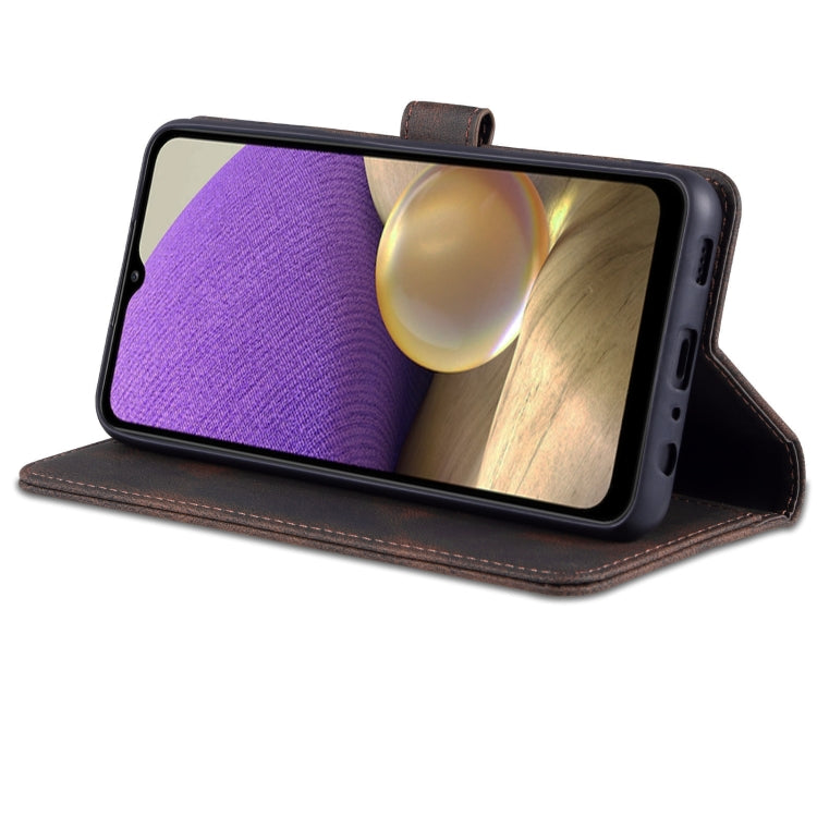 For Samsung Galaxy A32 5G AZNS Dream II Skin Feel PU+TPU Horizontal Flip Leather Case with Holder & Card Slots & Wallet