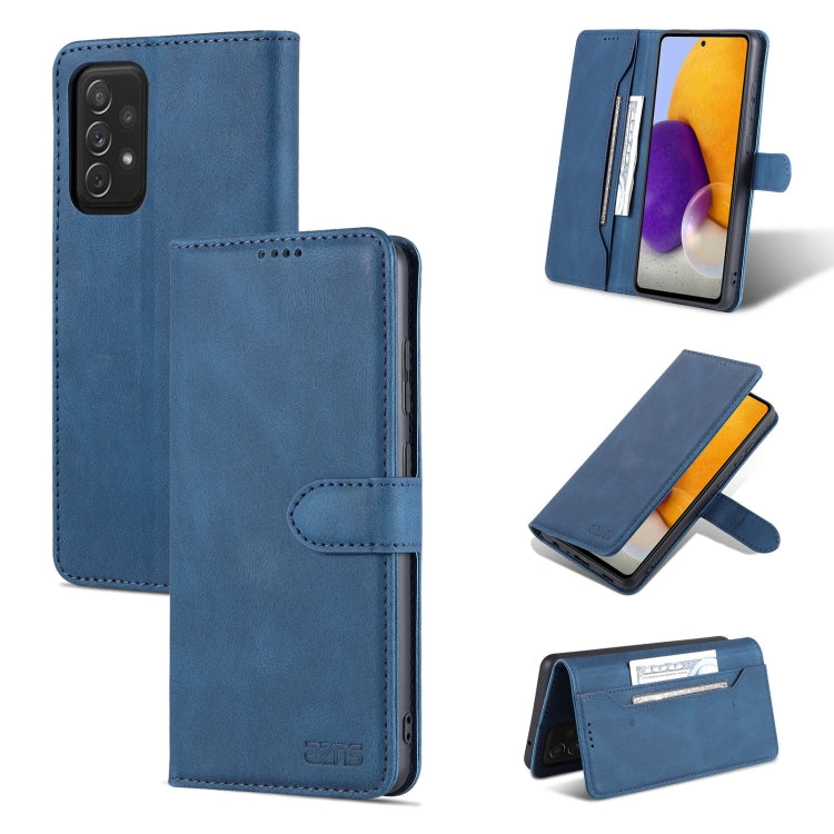 For Samsung Galaxy A52 5G / 4G AZNS Dream II Skin Feel PU+TPU Horizontal Flip Leather Case with Holder & Card Slots & Wallet