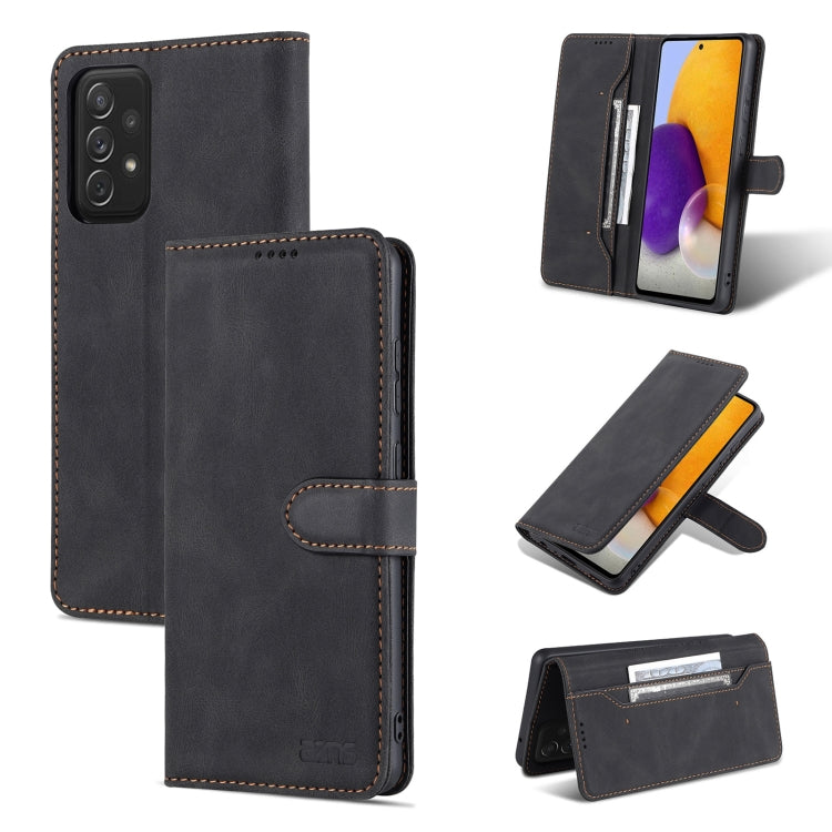 For Samsung Galaxy A52 5G / 4G AZNS Dream II Skin Feel PU+TPU Horizontal Flip Leather Case with Holder & Card Slots & Wallet