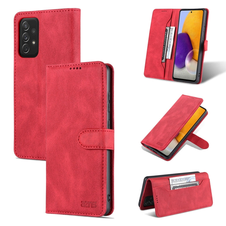 For Samsung Galaxy A52 5G / 4G AZNS Dream II Skin Feel PU+TPU Horizontal Flip Leather Case with Holder & Card Slots & Wallet