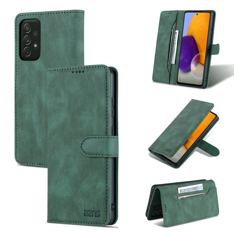 For Samsung Galaxy A52 5G / 4G AZNS Dream II Skin Feel PU+TPU Horizontal Flip Leather Case with Holder & Card Slots & Wallet