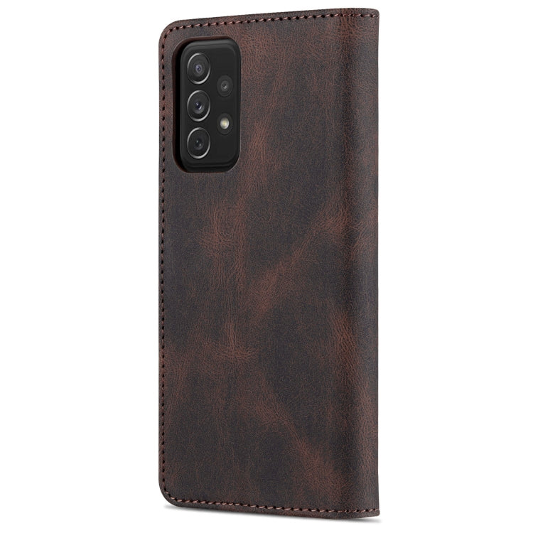 For Samsung Galaxy A52 5G / 4G AZNS Dream II Skin Feel PU+TPU Horizontal Flip Leather Case with Holder & Card Slots & Wallet