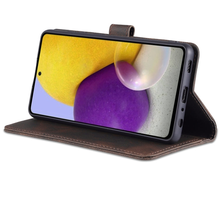 For Samsung Galaxy A52 5G / 4G AZNS Dream II Skin Feel PU+TPU Horizontal Flip Leather Case with Holder & Card Slots & Wallet