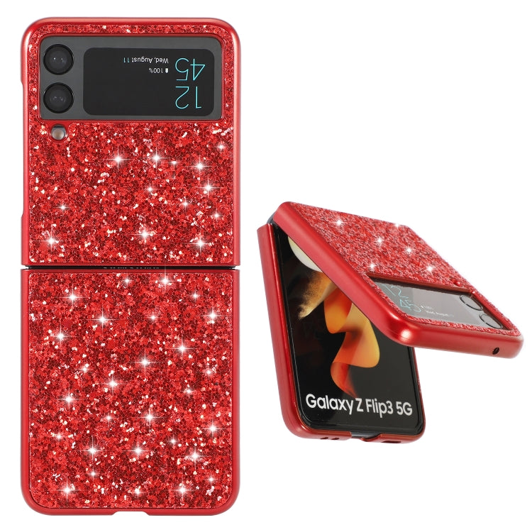 For Samsung Galaxy Z Flip3 5G Glitter Powder Shockproof TPU Protective Case