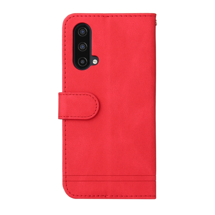 For OnePlus Nord CE 5G Skin Feel Life Tree Metal Button Horizontal Flip Leather Case with Holder & Card Slot & Wallet & Photo Frame & Strap