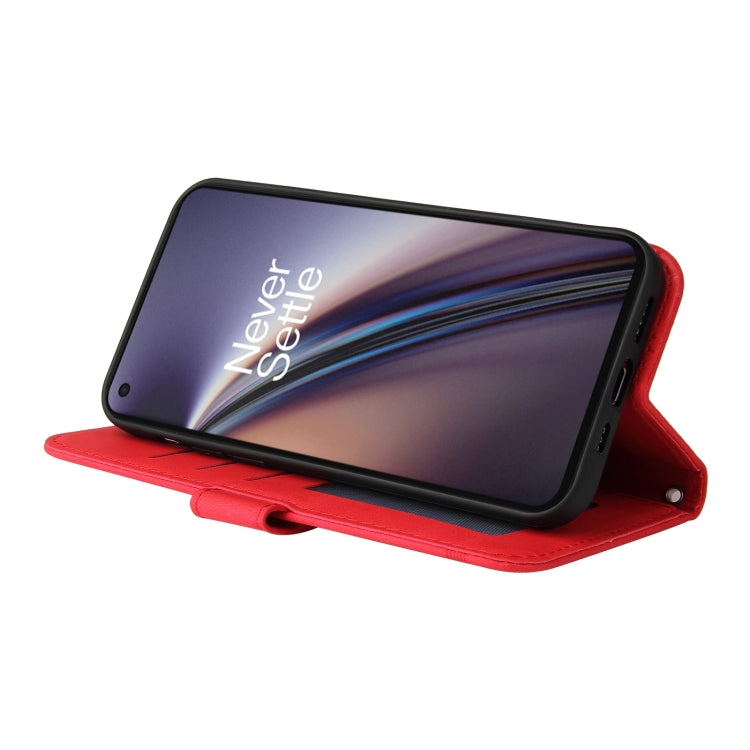 For OnePlus Nord CE 5G Skin Feel Life Tree Metal Button Horizontal Flip Leather Case with Holder & Card Slot & Wallet & Photo Frame & Strap