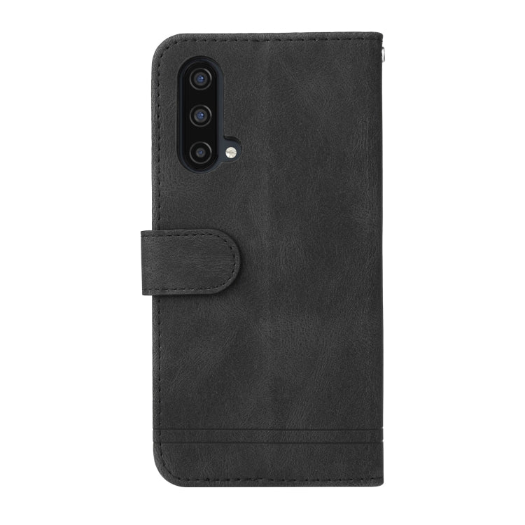 For OnePlus Nord CE 5G Skin Feel Life Tree Metal Button Horizontal Flip Leather Case with Holder & Card Slot & Wallet & Photo Frame & Strap