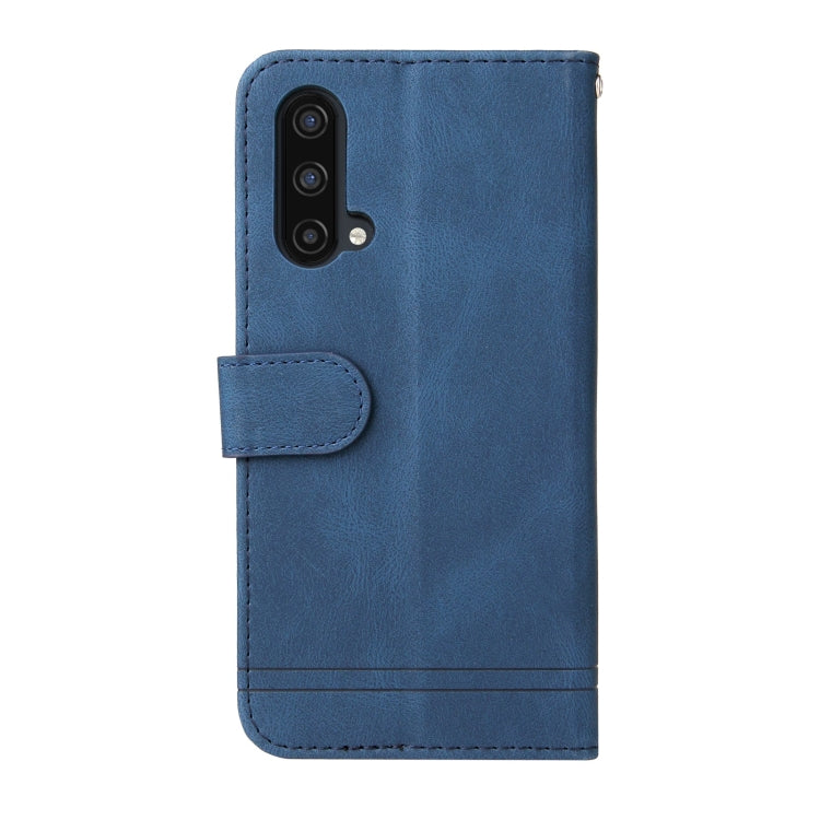 For OnePlus Nord CE 5G Skin Feel Life Tree Metal Button Horizontal Flip Leather Case with Holder & Card Slot & Wallet & Photo Frame & Strap
