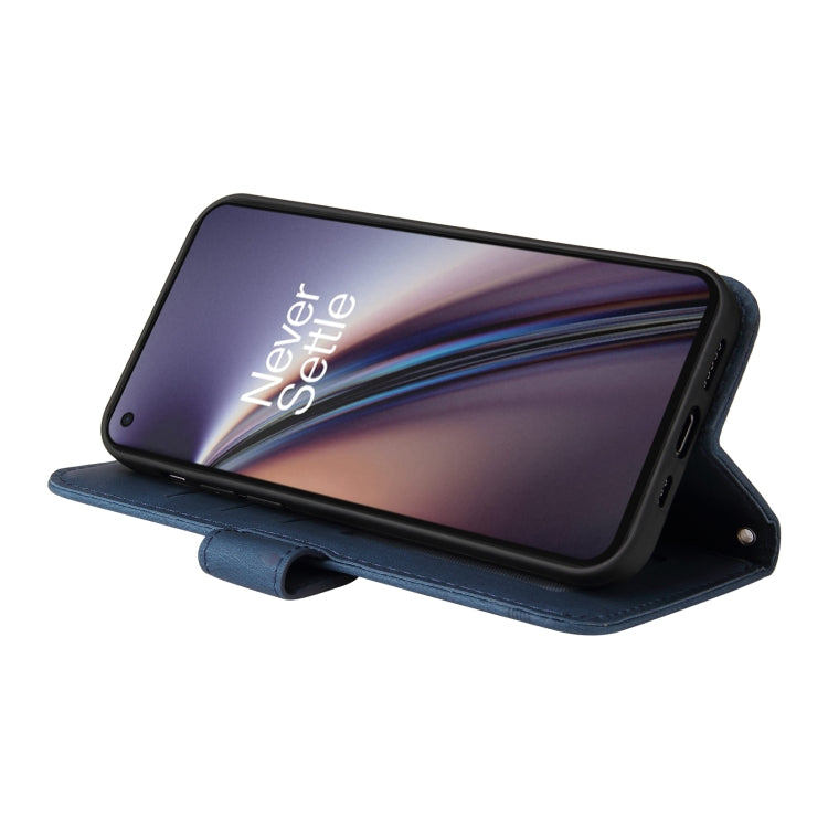 For OnePlus Nord CE 5G Skin Feel Life Tree Metal Button Horizontal Flip Leather Case with Holder & Card Slot & Wallet & Photo Frame & Strap