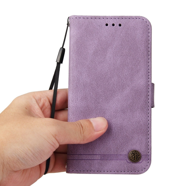 For Xiaomi Redmi 10 Skin Feel Life Tree Metal Button Horizontal Flip Leather Case with Holder & Card Slot & Wallet & Photo Frame & Strap