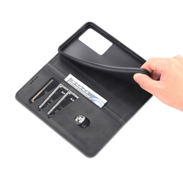 For vivo X70 AZNS Magnetic Calf Texture Horizontal Flip Leather Case with Card Slots & Holder & Wallet