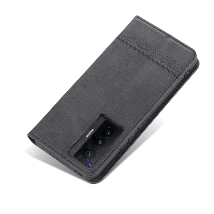 For vivo X70 AZNS Magnetic Calf Texture Horizontal Flip Leather Case with Card Slots & Holder & Wallet