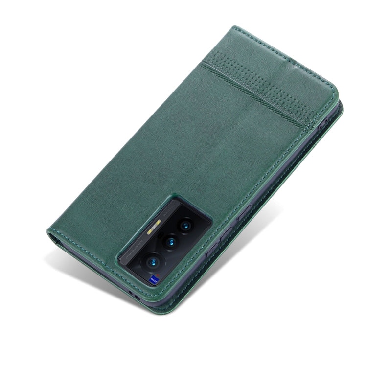 For vivo X70 AZNS Magnetic Calf Texture Horizontal Flip Leather Case with Card Slots & Holder & Wallet