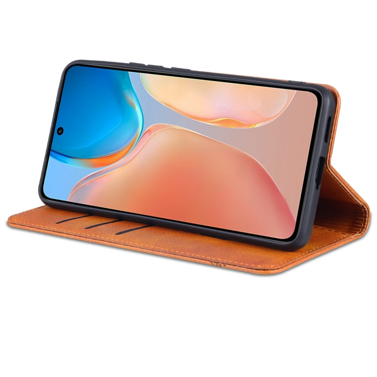 For vivo X70 AZNS Magnetic Calf Texture Horizontal Flip Leather Case with Card Slots & Holder & Wallet
