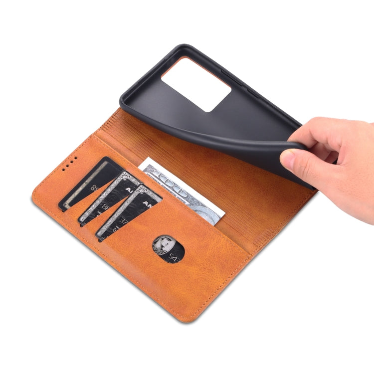 For vivo X70 AZNS Magnetic Calf Texture Horizontal Flip Leather Case with Card Slots & Holder & Wallet