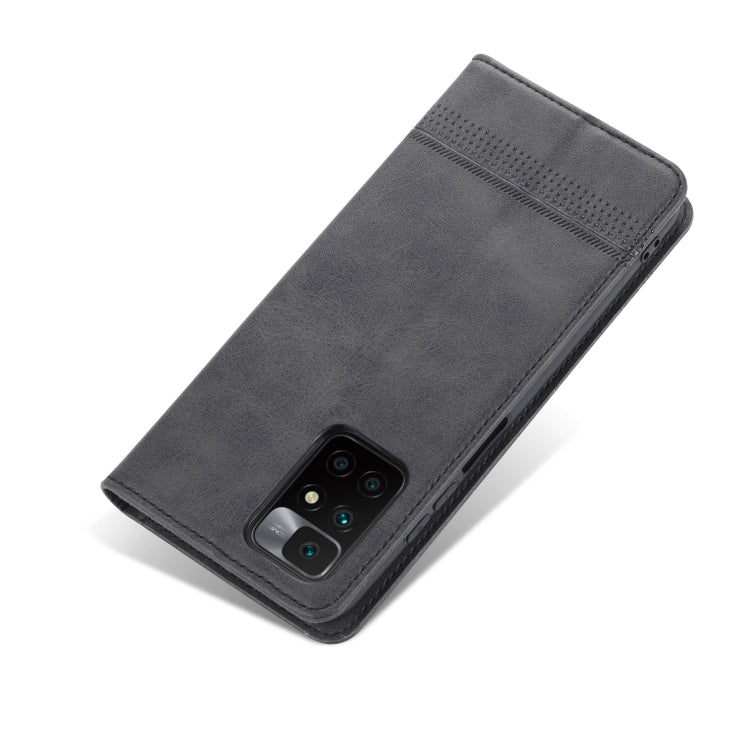 For Xiaomi Redmi 10 AZNS Magnetic Calf Texture Horizontal Flip Leather Case with Card Slots & Holder & Wallet
