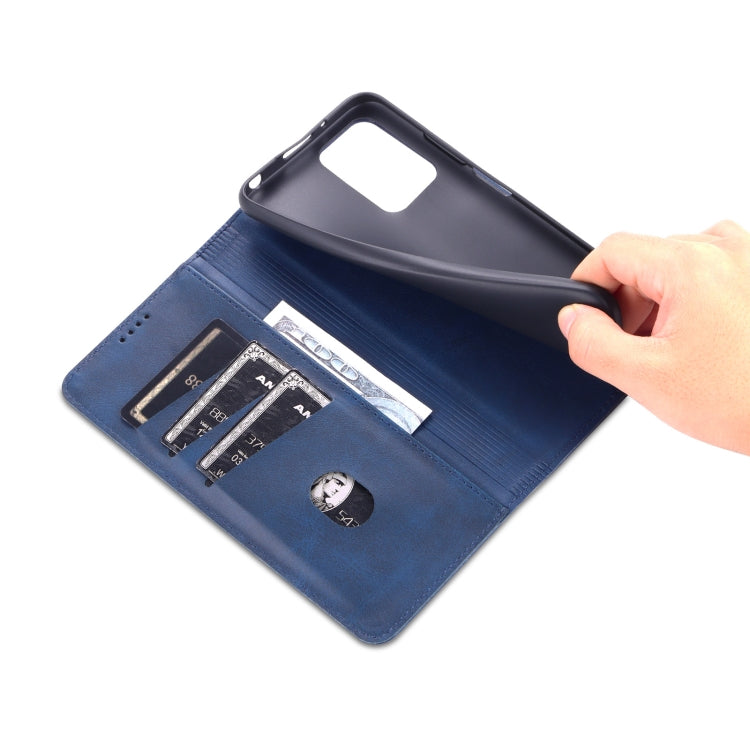 For Xiaomi Redmi 10 AZNS Magnetic Calf Texture Horizontal Flip Leather Case with Card Slots & Holder & Wallet