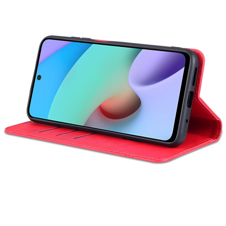 For Xiaomi Redmi 10 AZNS Magnetic Calf Texture Horizontal Flip Leather Case with Card Slots & Holder & Wallet