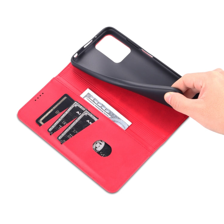 For Xiaomi Redmi 10 AZNS Magnetic Calf Texture Horizontal Flip Leather Case with Card Slots & Holder & Wallet