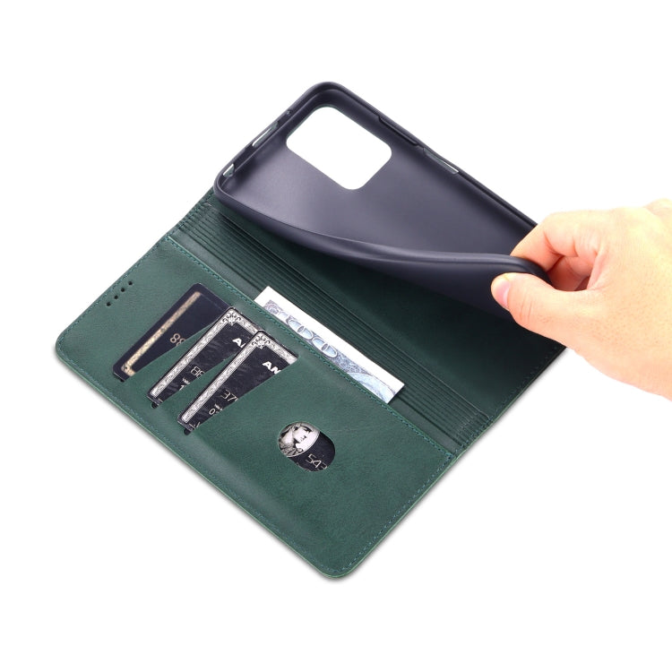 For Xiaomi Redmi 10 AZNS Magnetic Calf Texture Horizontal Flip Leather Case with Card Slots & Holder & Wallet