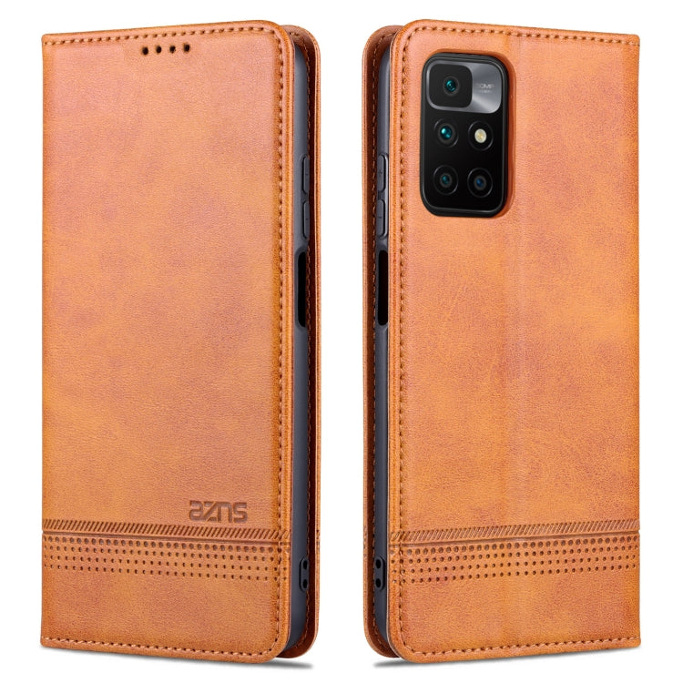 For Xiaomi Redmi 10 AZNS Magnetic Calf Texture Horizontal Flip Leather Case with Card Slots & Holder & Wallet