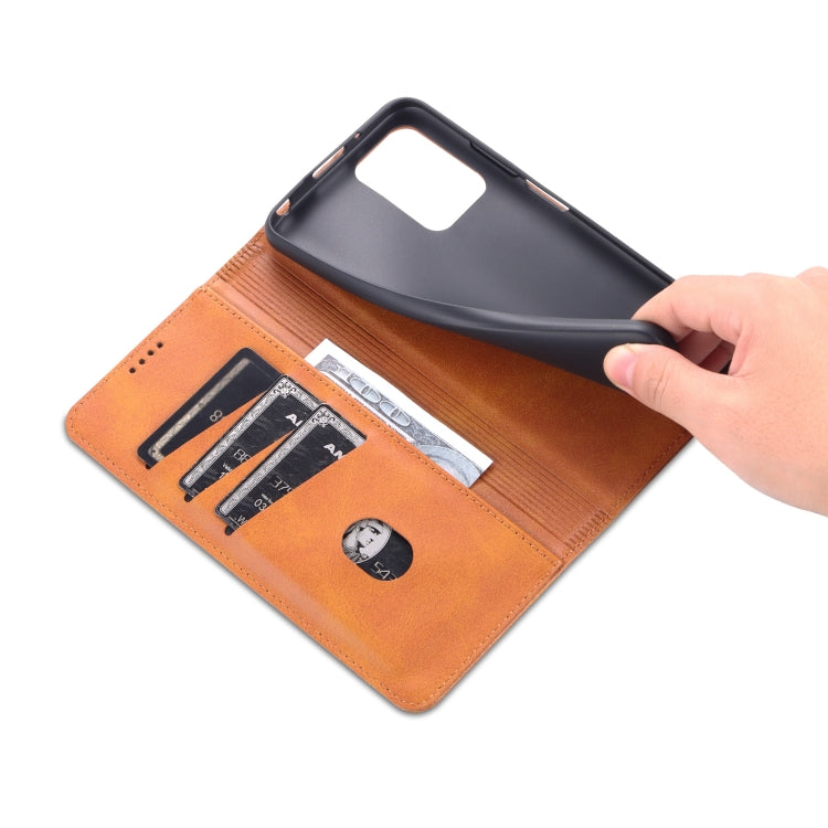For Xiaomi Redmi 10 AZNS Magnetic Calf Texture Horizontal Flip Leather Case with Card Slots & Holder & Wallet