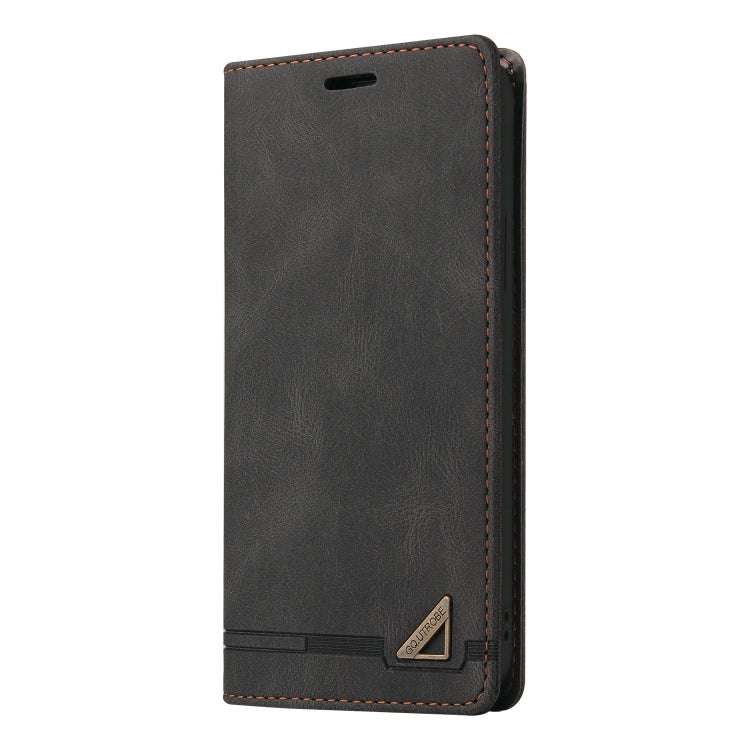 For iPhone 13 Pro Max Skin Feel Anti-theft Brush Horizontal Flip Leather Case with Holder & Card Slots & Wallet