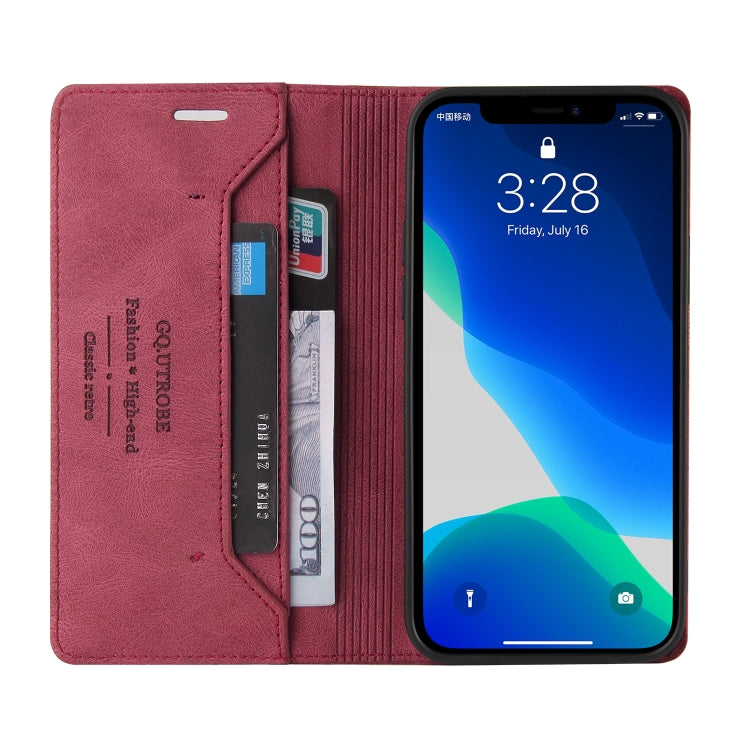 For iPhone 13 Pro Max Skin Feel Anti-theft Brush Horizontal Flip Leather Case with Holder & Card Slots & Wallet