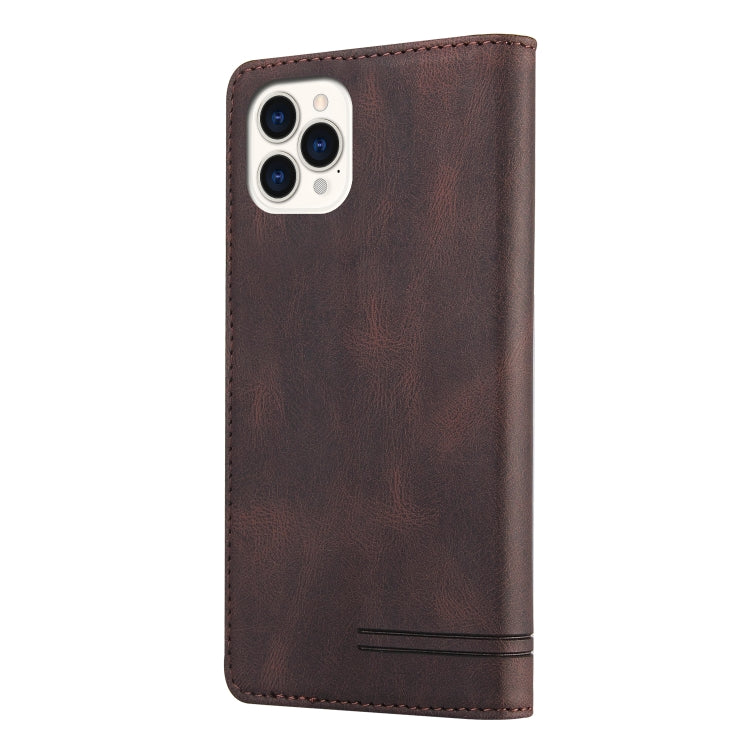 For iPhone 13 Pro Max Skin Feel Anti-theft Brush Horizontal Flip Leather Case with Holder & Card Slots & Wallet