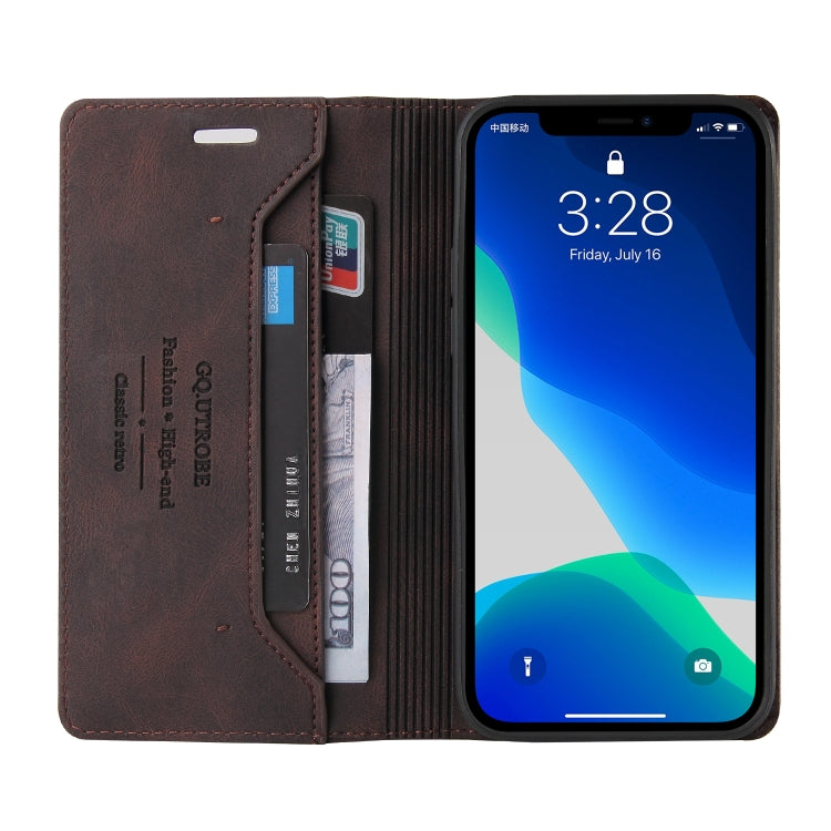 For iPhone 13 Pro Max Skin Feel Anti-theft Brush Horizontal Flip Leather Case with Holder & Card Slots & Wallet