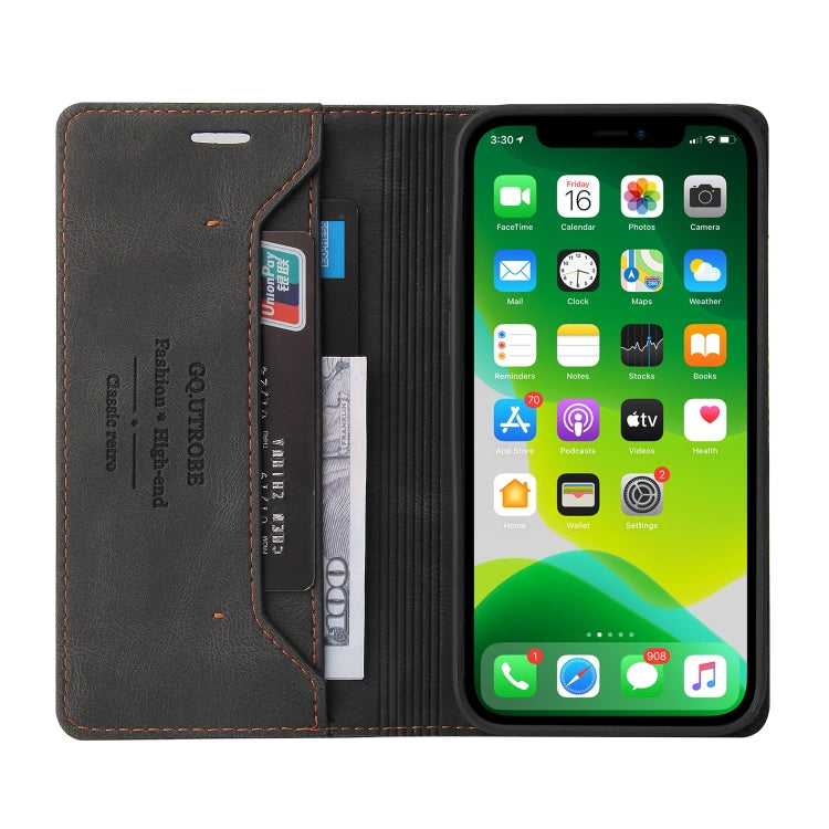 For iPhone 13 mini Skin Feel Anti-theft Brush Horizontal Flip Leather Case with Holder & Card Slots & Wallet