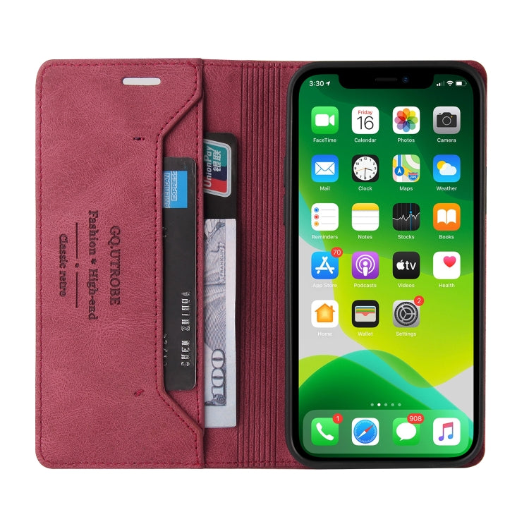 For iPhone 13 mini Skin Feel Anti-theft Brush Horizontal Flip Leather Case with Holder & Card Slots & Wallet