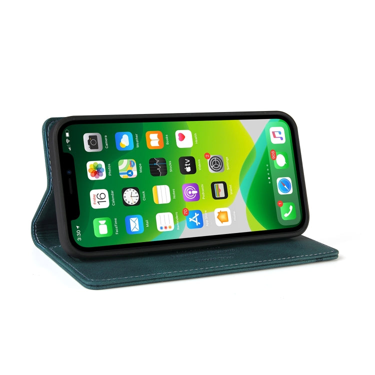For iPhone 13 mini Skin Feel Anti-theft Brush Horizontal Flip Leather Case with Holder & Card Slots & Wallet