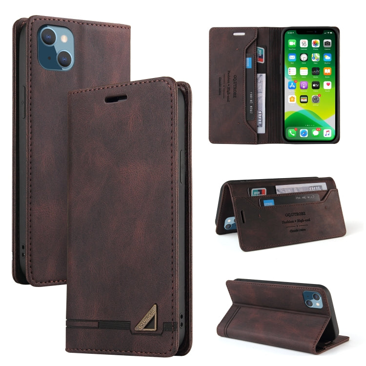 For iPhone 13 mini Skin Feel Anti-theft Brush Horizontal Flip Leather Case with Holder & Card Slots & Wallet