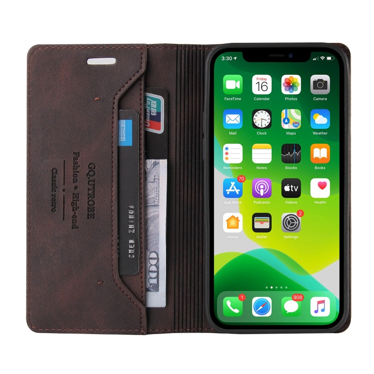 For iPhone 13 mini Skin Feel Anti-theft Brush Horizontal Flip Leather Case with Holder & Card Slots & Wallet
