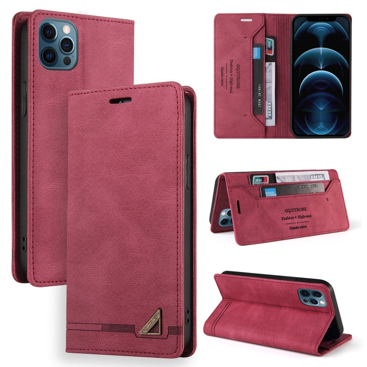 For iPhone 12 Pro Max Skin Feel Anti-theft Brush Horizontal Flip Leather Case with Holder & Card Slots & Wallet