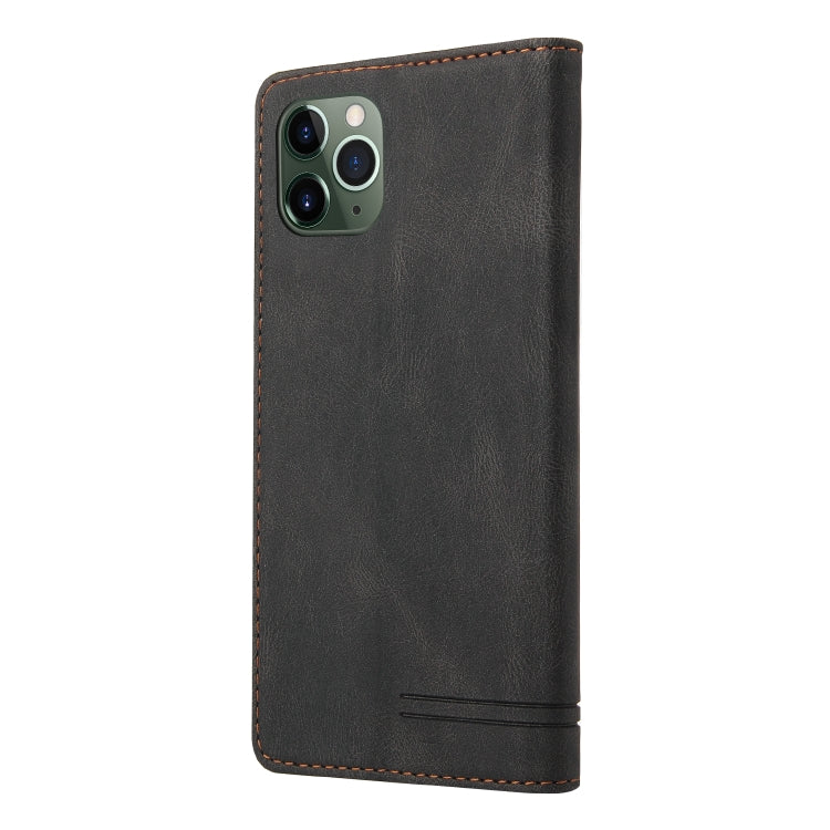 Skin Feel Anti-theft Brush Horizontal Flip Leather Case with Holder & Card Slots & Wallet For iPhone 11 Pro Max