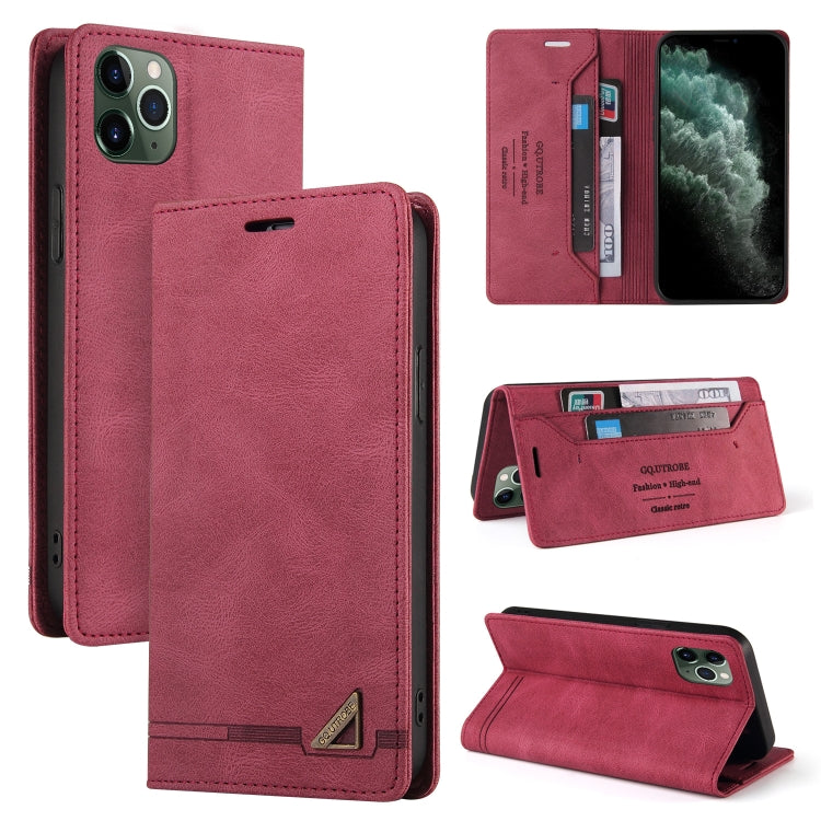 Skin Feel Anti-theft Brush Horizontal Flip Leather Case with Holder & Card Slots & Wallet For iPhone 11 Pro Max