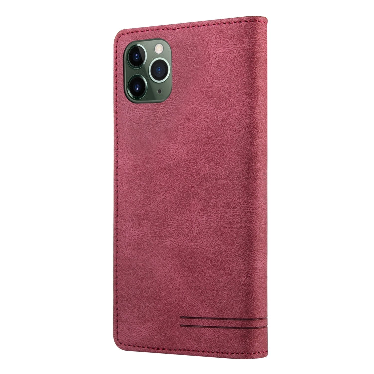 Skin Feel Anti-theft Brush Horizontal Flip Leather Case with Holder & Card Slots & Wallet For iPhone 11 Pro Max