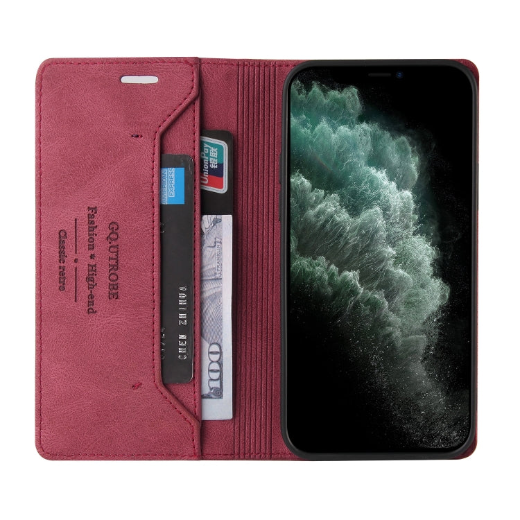 Skin Feel Anti-theft Brush Horizontal Flip Leather Case with Holder & Card Slots & Wallet For iPhone 11 Pro Max