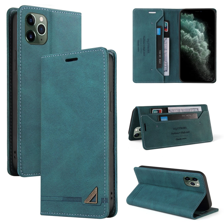 Skin Feel Anti-theft Brush Horizontal Flip Leather Case with Holder & Card Slots & Wallet For iPhone 11 Pro Max