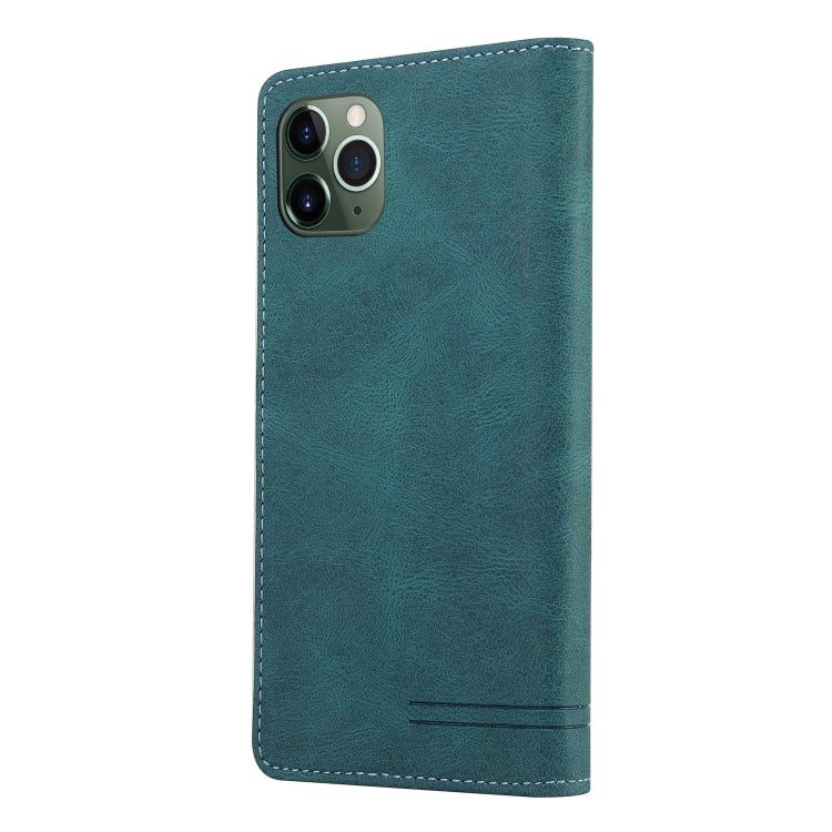 Skin Feel Anti-theft Brush Horizontal Flip Leather Case with Holder & Card Slots & Wallet For iPhone 11 Pro Max