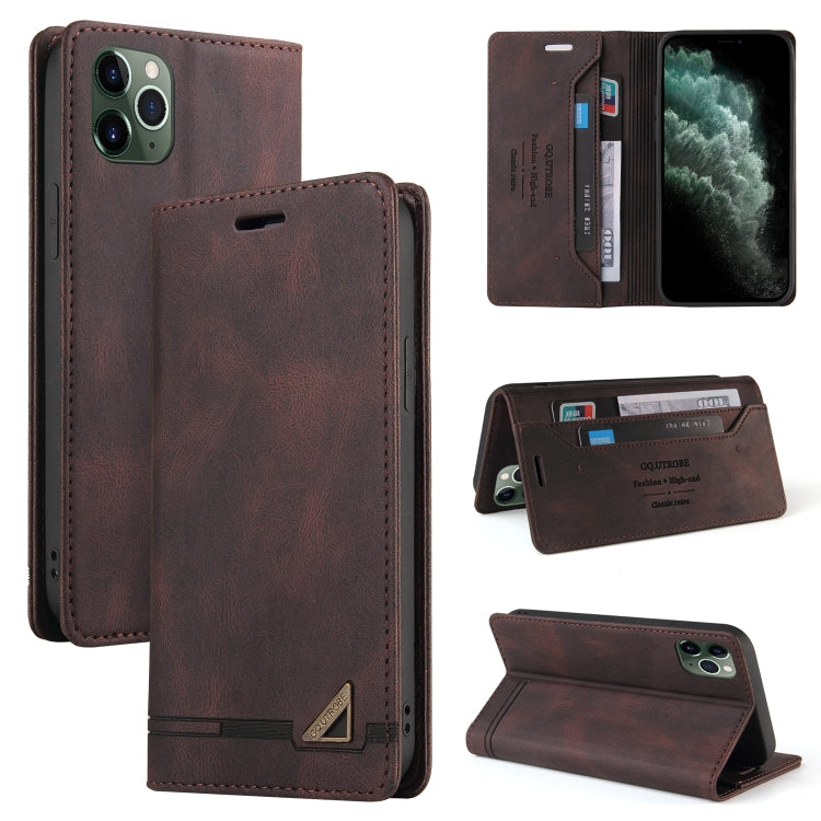 Skin Feel Anti-theft Brush Horizontal Flip Leather Case with Holder & Card Slots & Wallet For iPhone 11 Pro Max