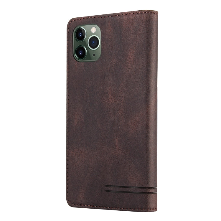 Skin Feel Anti-theft Brush Horizontal Flip Leather Case with Holder & Card Slots & Wallet For iPhone 11 Pro Max