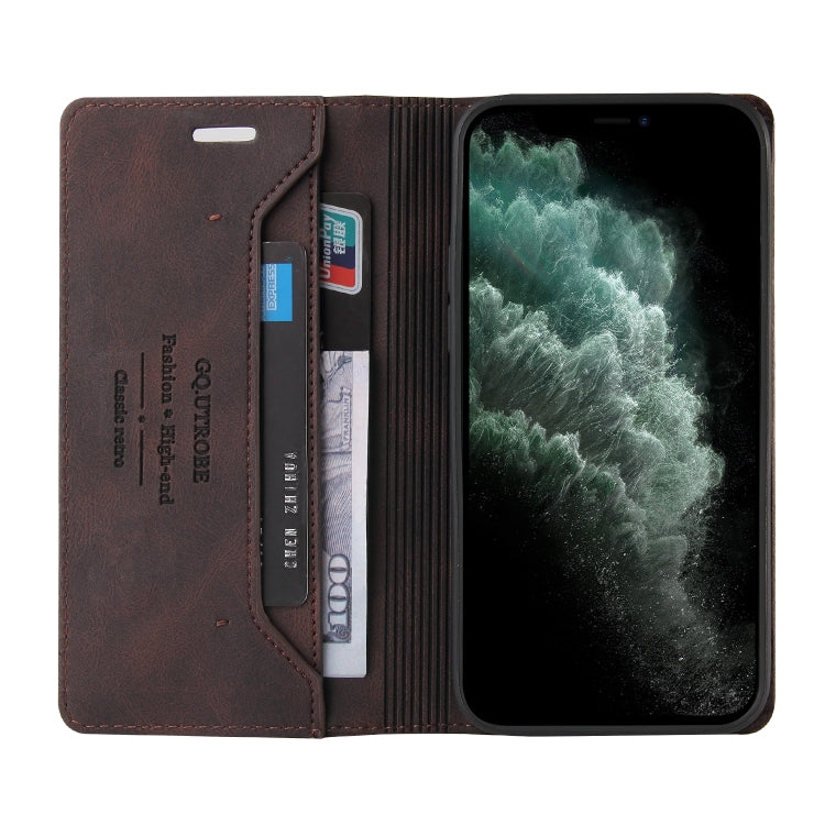 Skin Feel Anti-theft Brush Horizontal Flip Leather Case with Holder & Card Slots & Wallet For iPhone 11 Pro Max