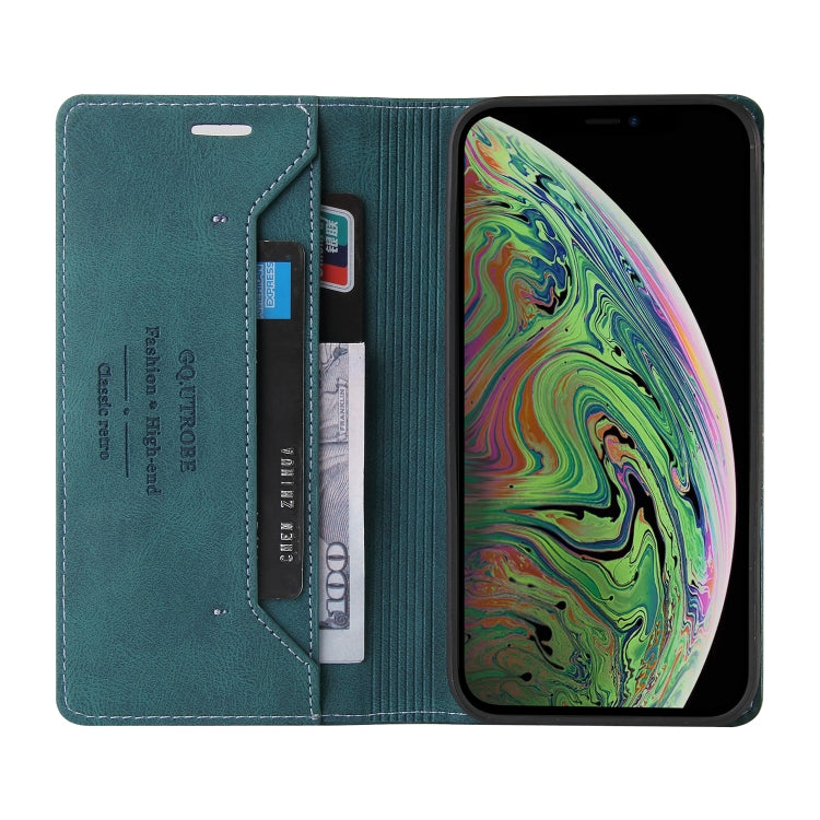 For iPhone XS Max Skin Feel Anti-theft Brush Horizontal Flip Leather Case with Holder & Card Slots & Wallet